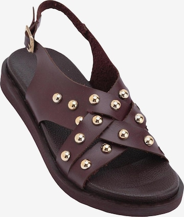 Limoya - Sandalias 'Lucina' en rojo: frente