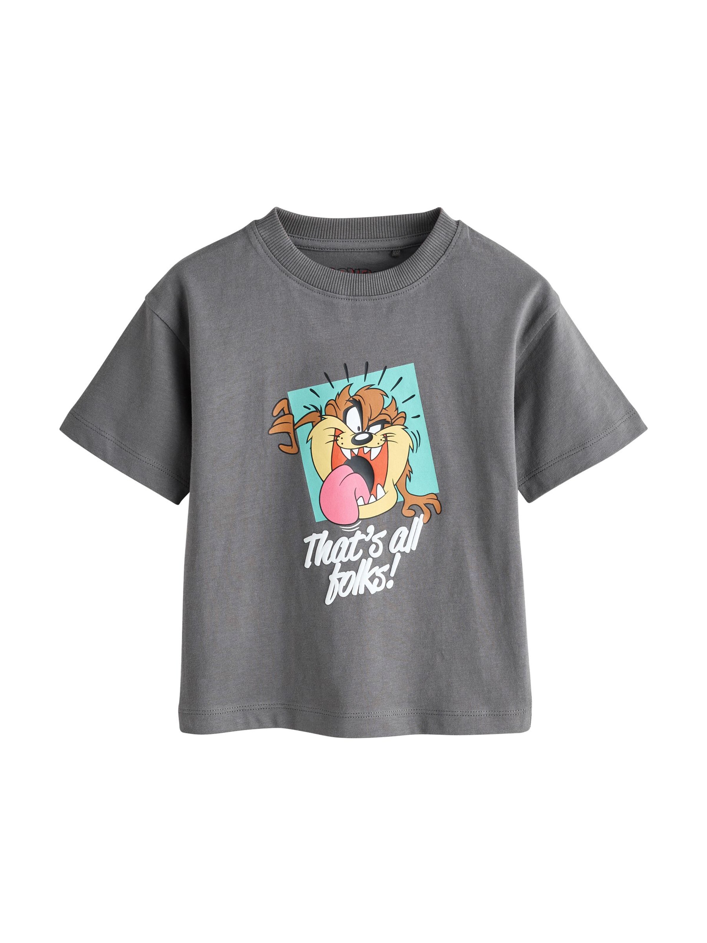 T-Shirt 'Looney Tunes' Next en gris : devant
