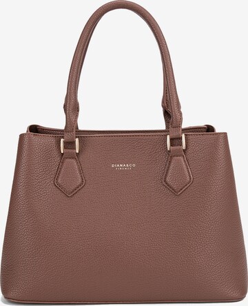Borsa a mano 'Borsa a Mano Donna Vegan Leather con Tracolla Rimovibile - Diana&Co' di Diana&Co. in marrone: frontale