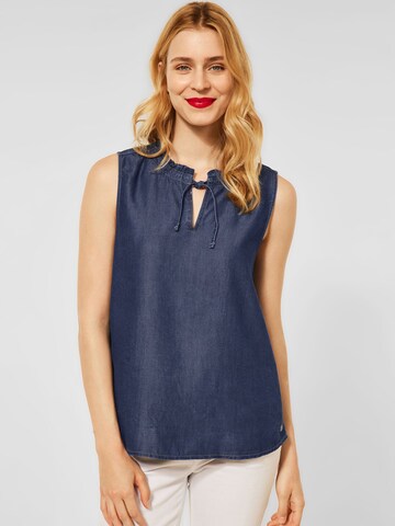 STREET ONE Blouse in Blauw: voorkant