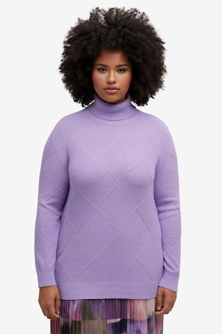 Ulla Popken Sweater in Purple: front