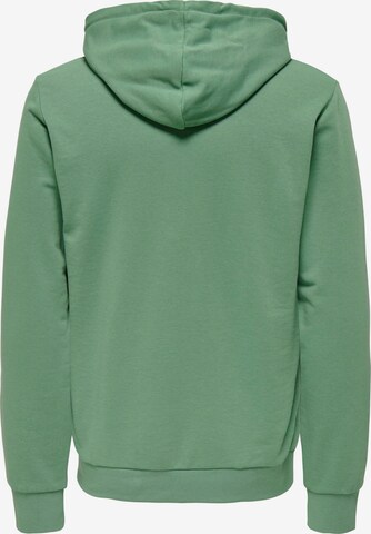 Only & Sons Sweatshirt 'Lenny' in Green