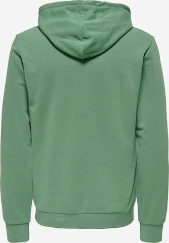 Only & Sons Sweatshirt 'Lenny' in Groen