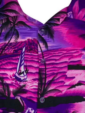 King Kameha Shirt 'Surf' in Pink