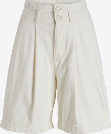 JJXX Loose fit Pleat-front jeans 'Eve' in White: front
