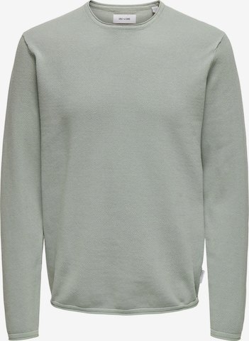 Only & Sons Sweater 'Felix' in Green: front