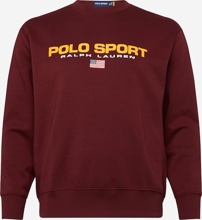 POLO RALPH LAUREN Sweatshirt in safran / weinrot, Produktansicht