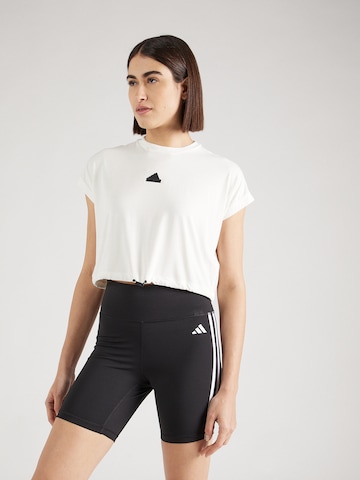 Tricou funcțional de la ADIDAS SPORTSWEAR pe alb: față