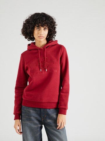 Sweat-shirt GANT en rouge : devant