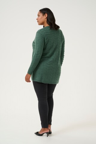 KAFFE CURVE Strickjacke 'Emana' in Grün