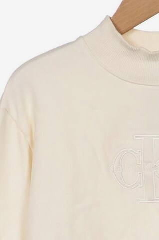 Calvin Klein Jeans Sweatshirt & Zip-Up Hoodie in M in White