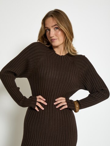 Robes en maille 'Anna' Peppercorn en marron