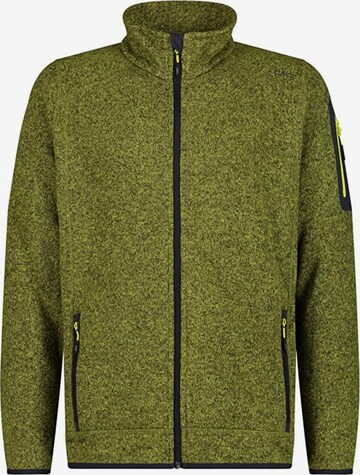 CMP Athletic Fleece Jacket in Green: front