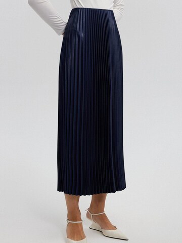 Touché Privé Nederdel 'Pleated Skirt' i blå
