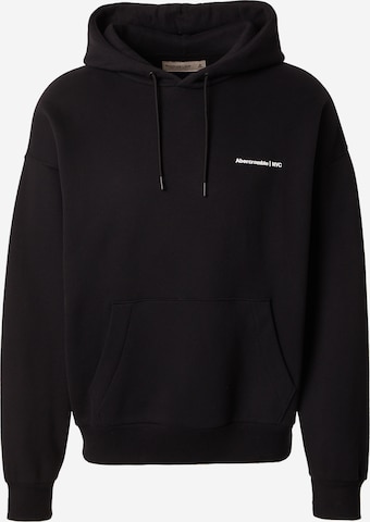 Sweat-shirt Abercrombie & Fitch en noir : devant