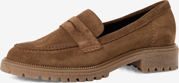 Tamaris Classic Flats in Brown: front