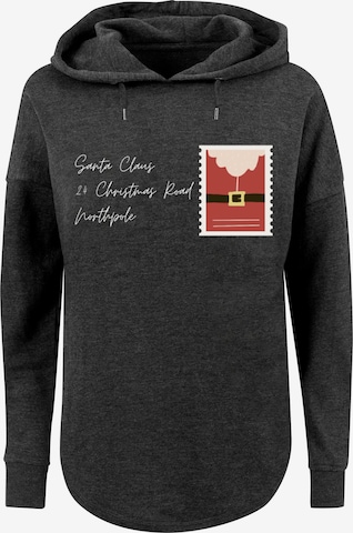 Sweat-shirt 'Santa Letter Weihnachten' F4NT4STIC en gris : devant