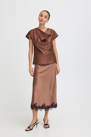 Chemisier 'IKRAM' b.young en marron