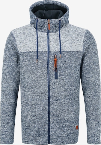 BLEND Fleece Jacket in Blue: front