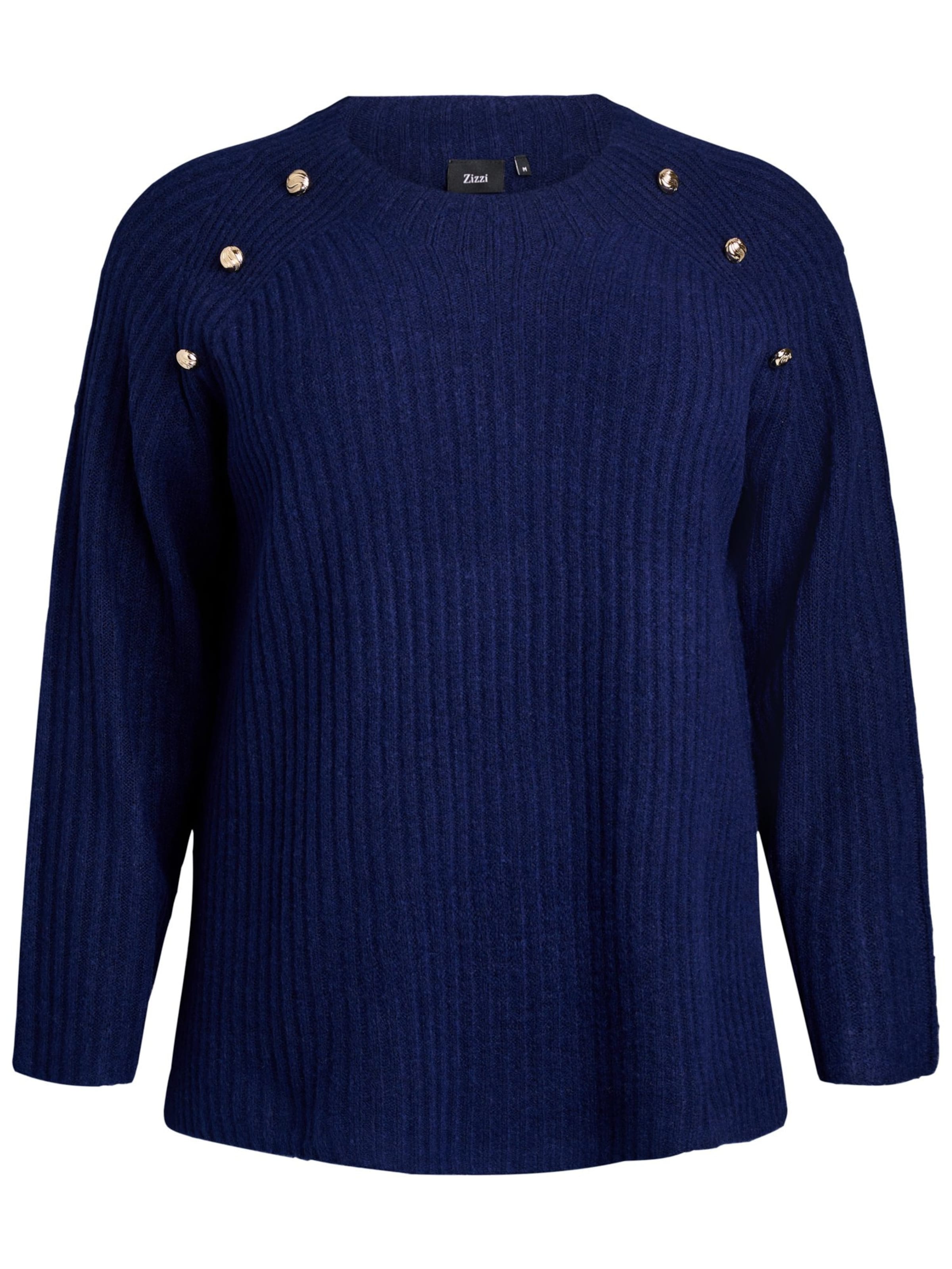 Zizzi Svetr 'Cacomfy' – modrá: přední strana