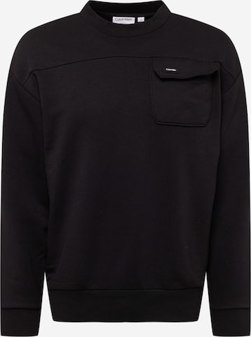 Calvin Klein Sweatshirt in Black: front