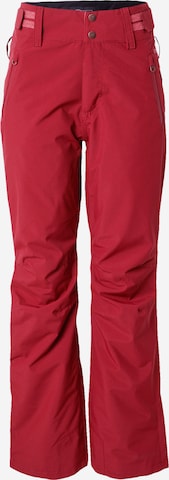 PROTEST Regular Workout Pants 'CINNAMON' in Red: front