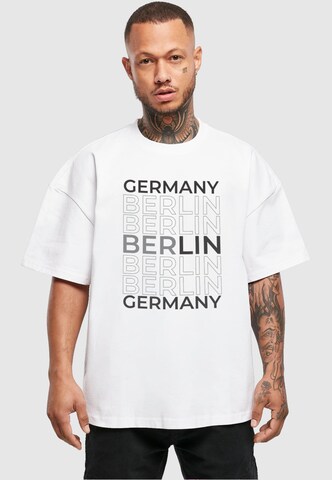 Merchcode T-Shirt 'Berlin' in Weiß: predná strana