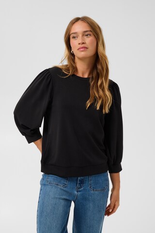 Kaffe - Sweatshirt 'Annie' em preto: frente
