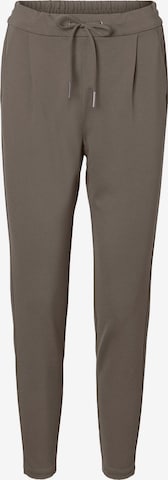 VERO MODA Tapered Bandplooibroek 'Eva' in Grijs: voorkant