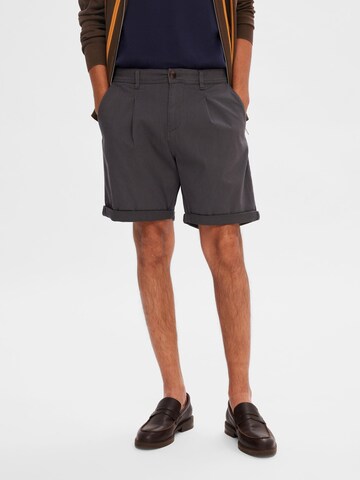 SELECTED HOMME Regular Chino in Grijs: voorkant