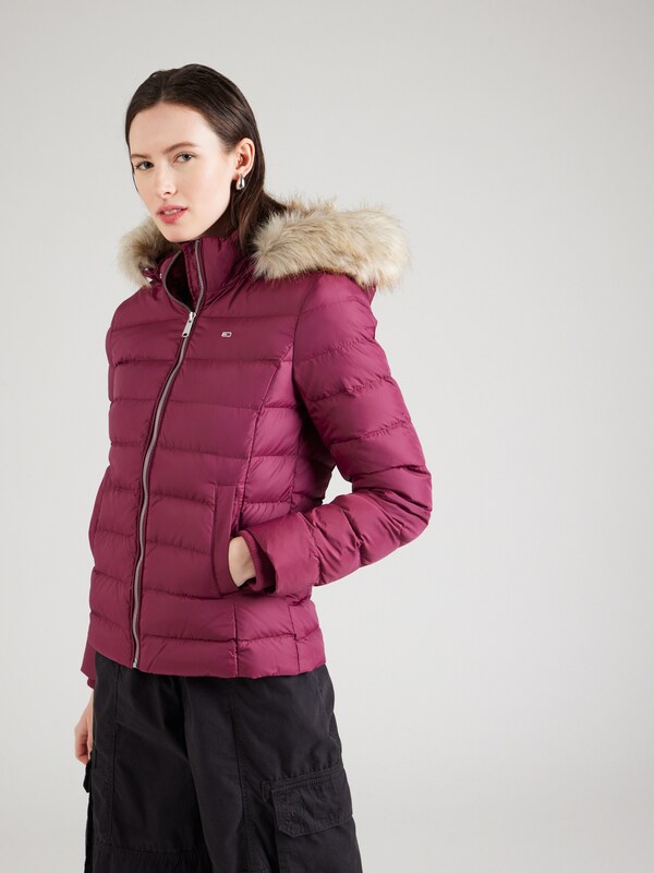 Tommy Jeans Winter Jacket in Berry