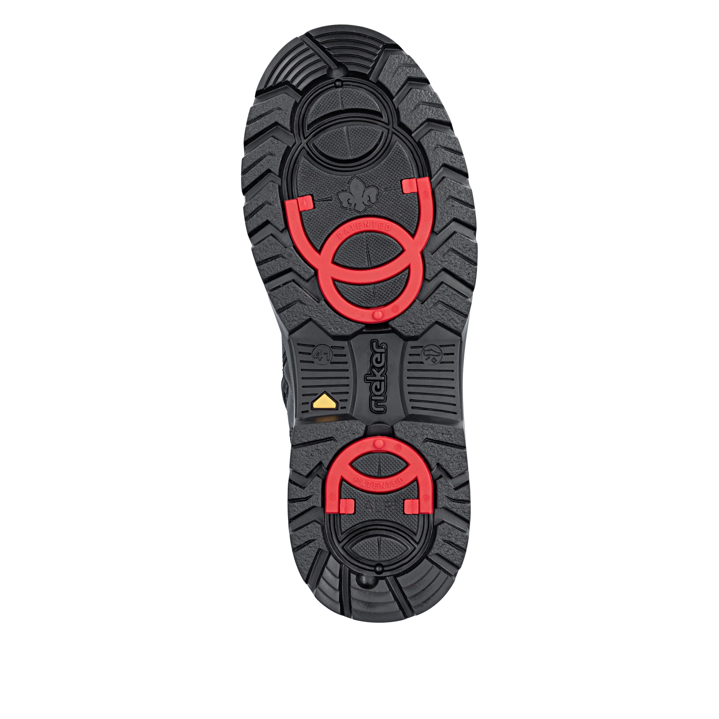 Rieker Schnürboots in Schwarz