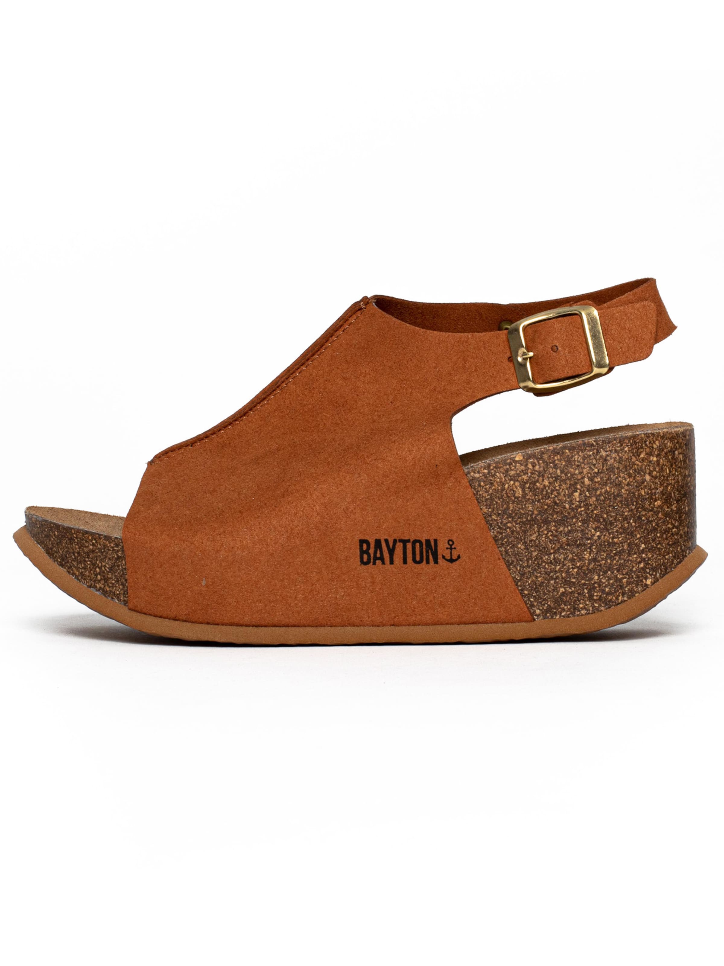 Bayton Sandal 'Cruz' in Brown: front