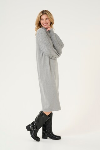 Kaffe Knitted dress 'Nanna' in Grey