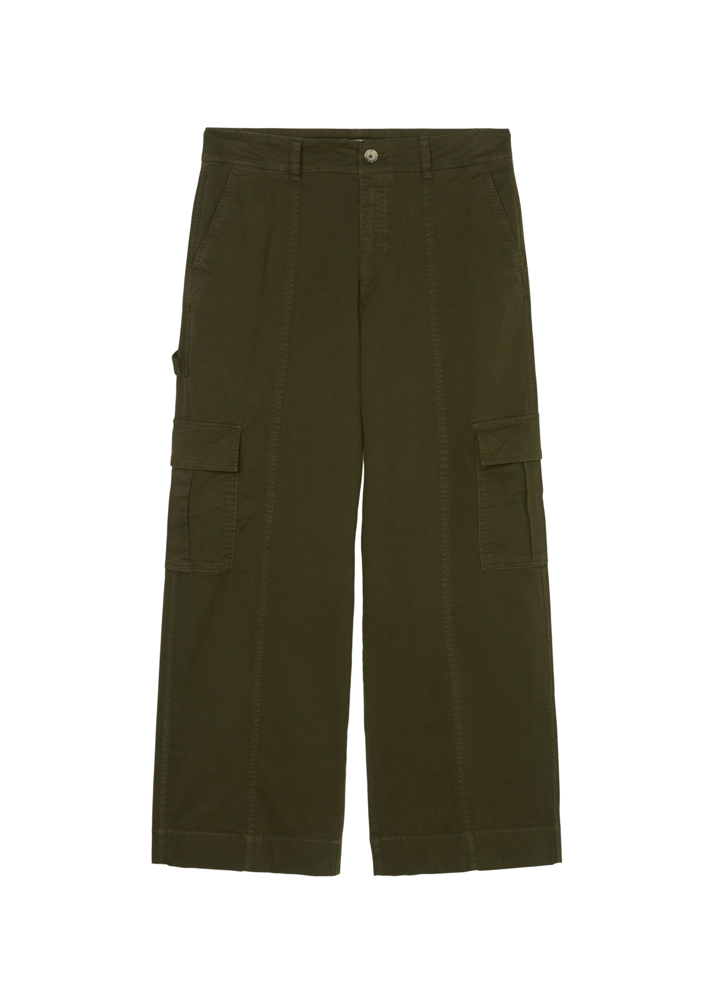 Marc O'Polo DENIMLoosefit Cargo hlače - zelena boja: prednji dio