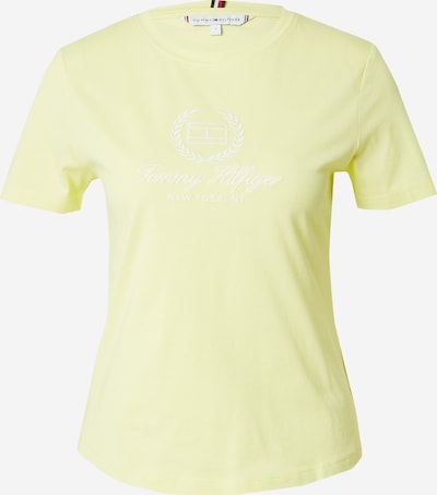 TOMMY HILFIGER T-shirt en citron vert / blanc, Vue avec produit