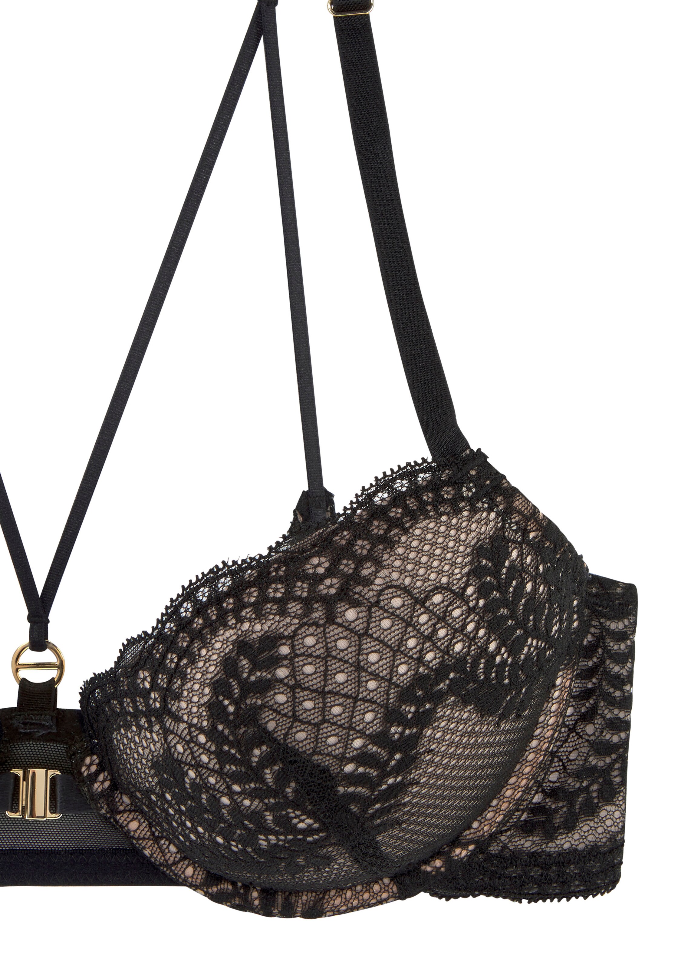 LASCANA Пуш-ап Бюстгальтер в Черный