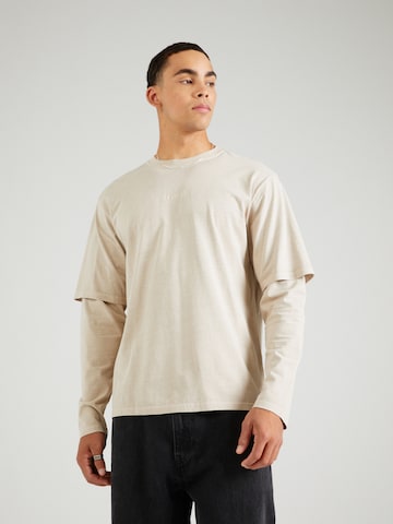 LEVI'S ® - Camiseta 'LS Twofer' en beige: frente