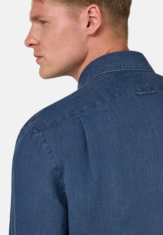 Boggi Milano Regular fit Button Up Shirt in Blue
