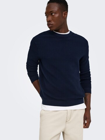 Only & Sons Pullover 'ONSRon' i blå