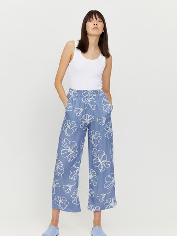 mazine Wide leg Pants 'Cherry Printed' in Blue
