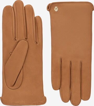 Roeckl Full Finger Gloves 'New York' in Brown: front