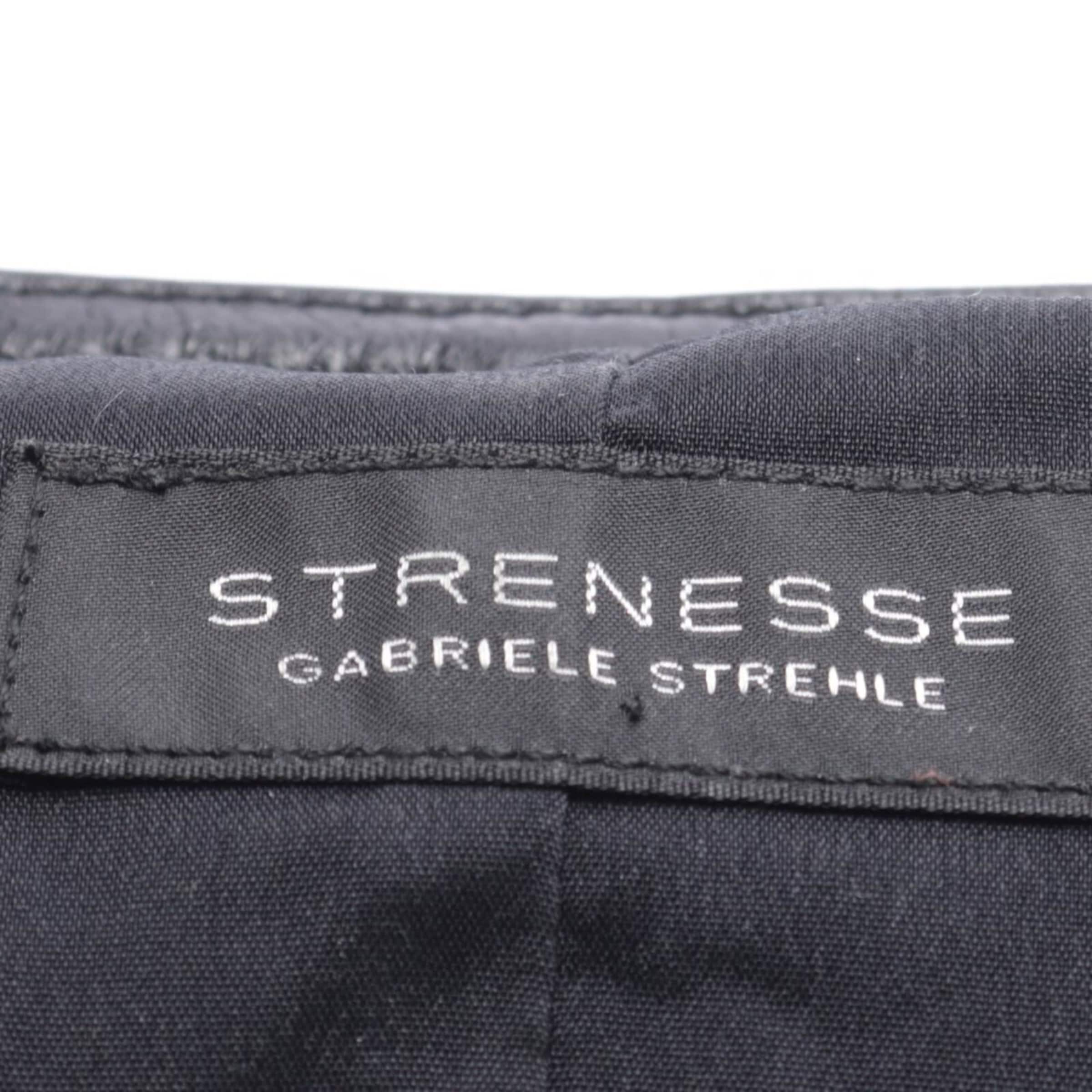 STRENESSE Lederjacke / Ledermantel XS in Schwarz