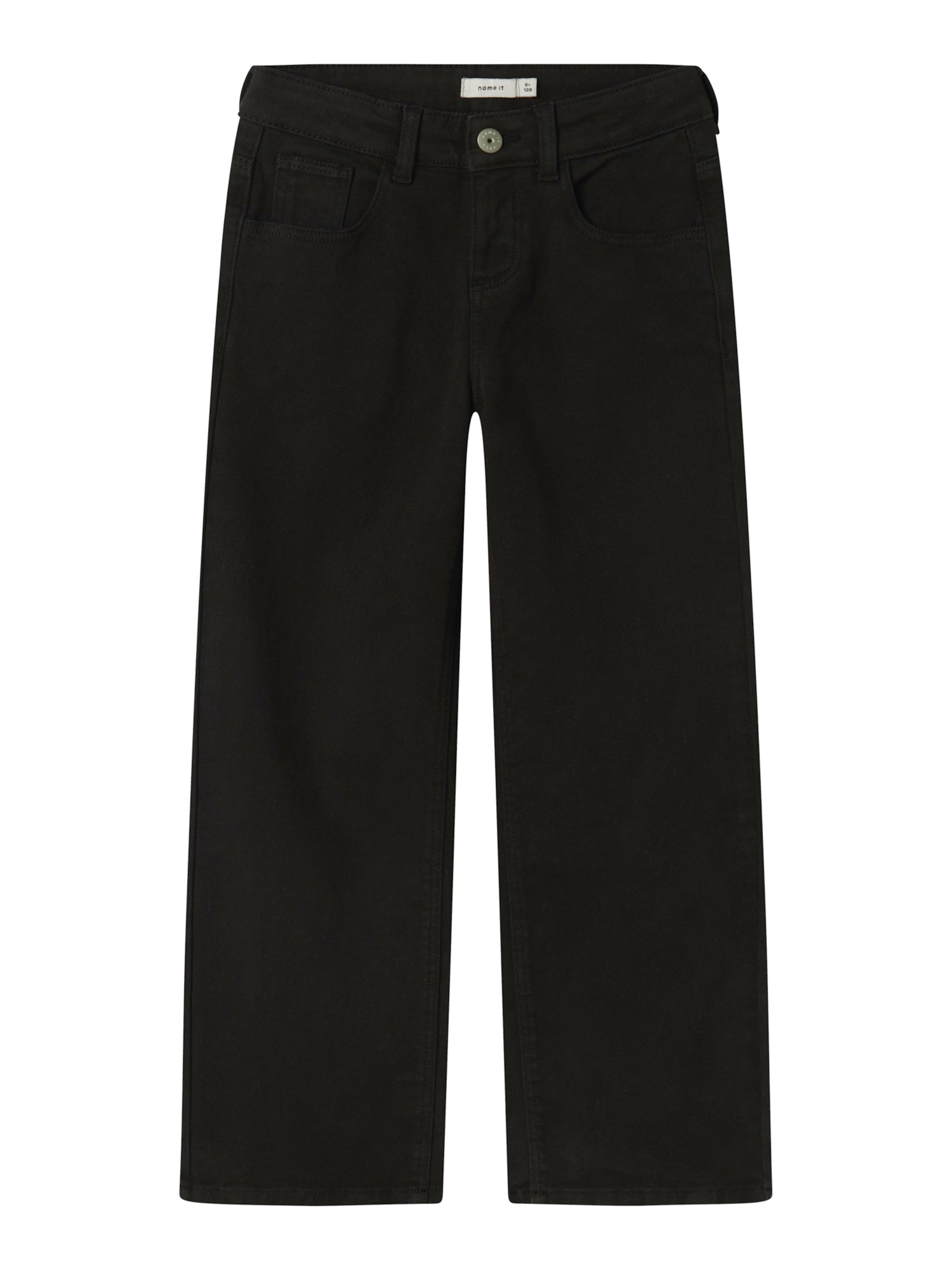 NAME IT Wide Leg Hose &#x27;NKFROSE&#x27; in Schwarz: Vorderseite