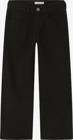 juoda NAME IT Plačios klešnės Kelnės 'NKFROSE': priekis