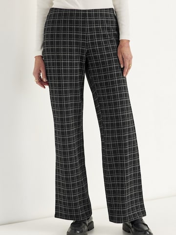 Cellbes of Sweden Wide leg Broek in Zwart: voorkant