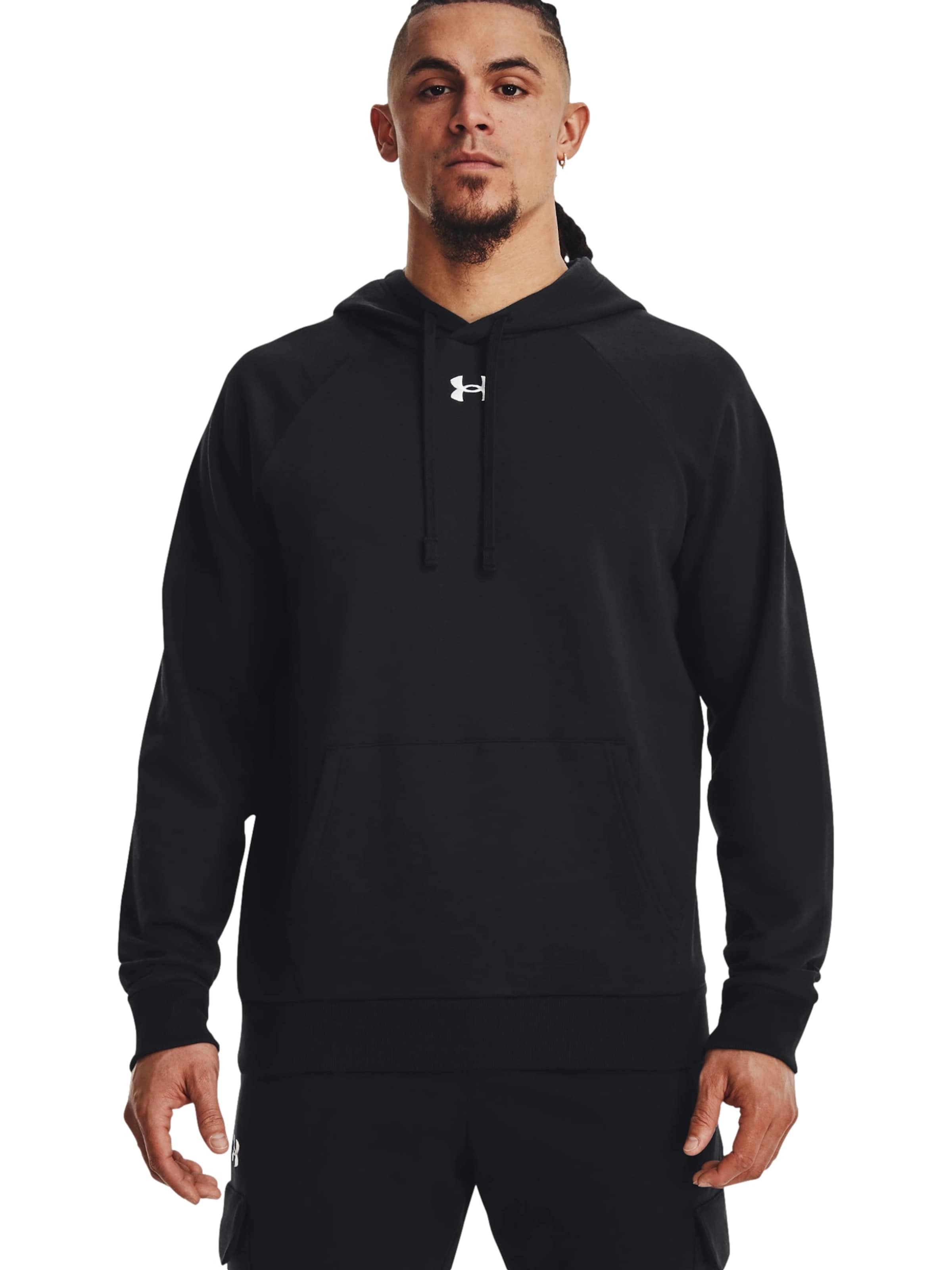 Pull-over 'Rival' UNDER ARMOUR en noir : devant