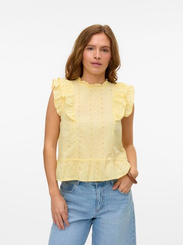 VERO MODA Blouse 'VMKammy' in Geel: voorkant