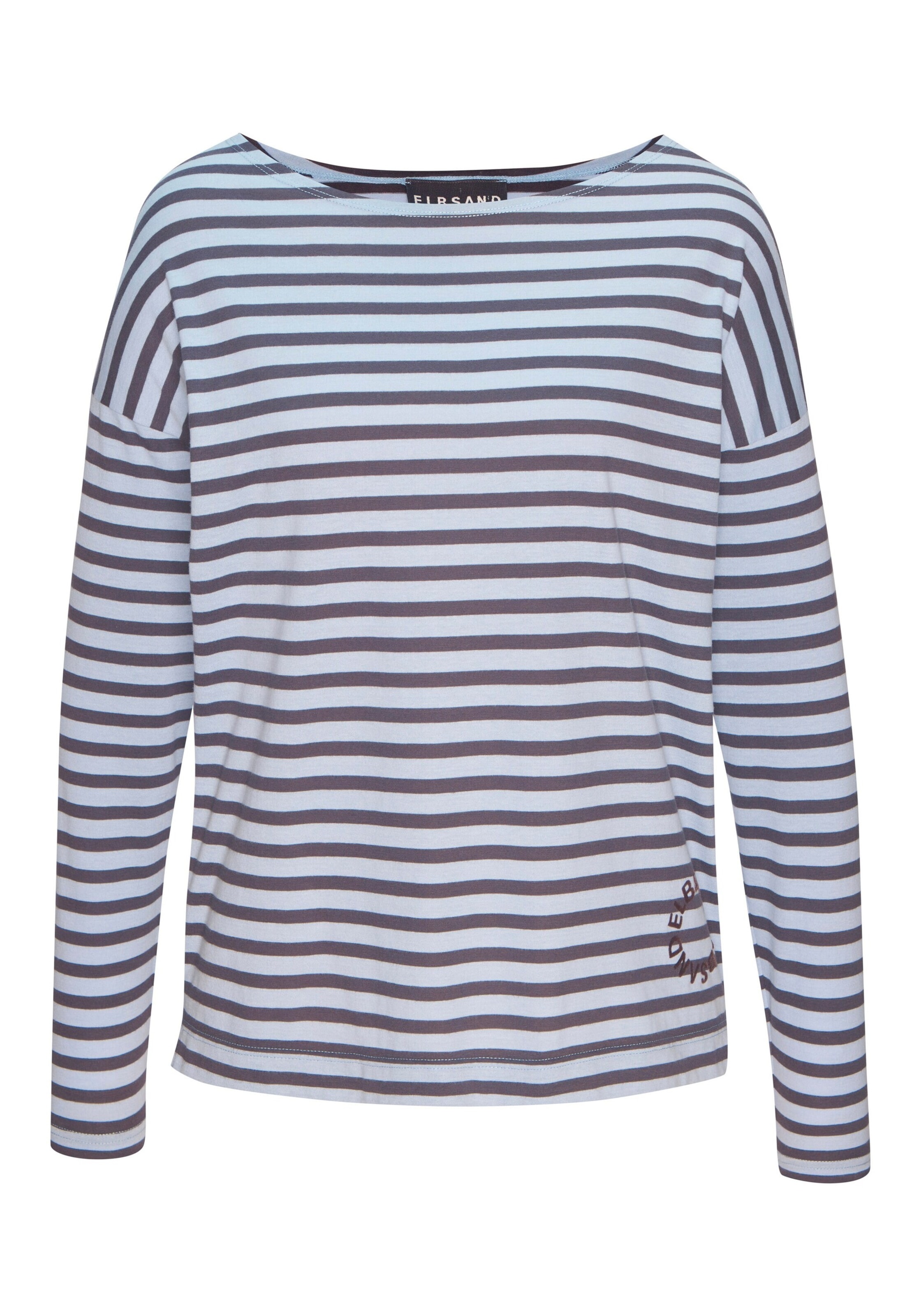 T-shirt Elbsand en bleu : devant