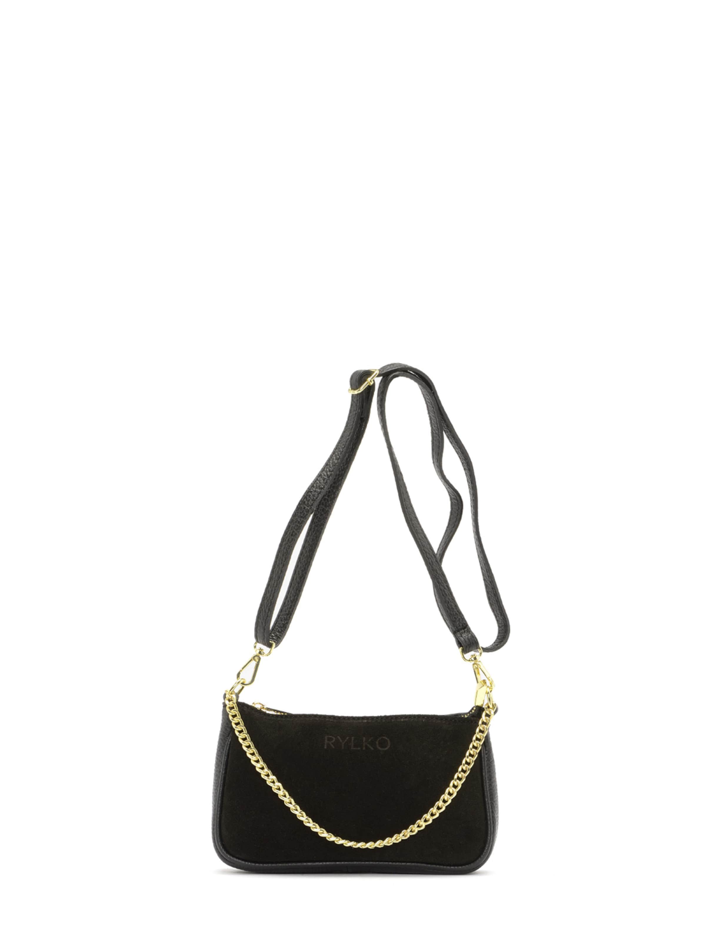 RYLKO Schultertasche in Schwarz: Vorderseite